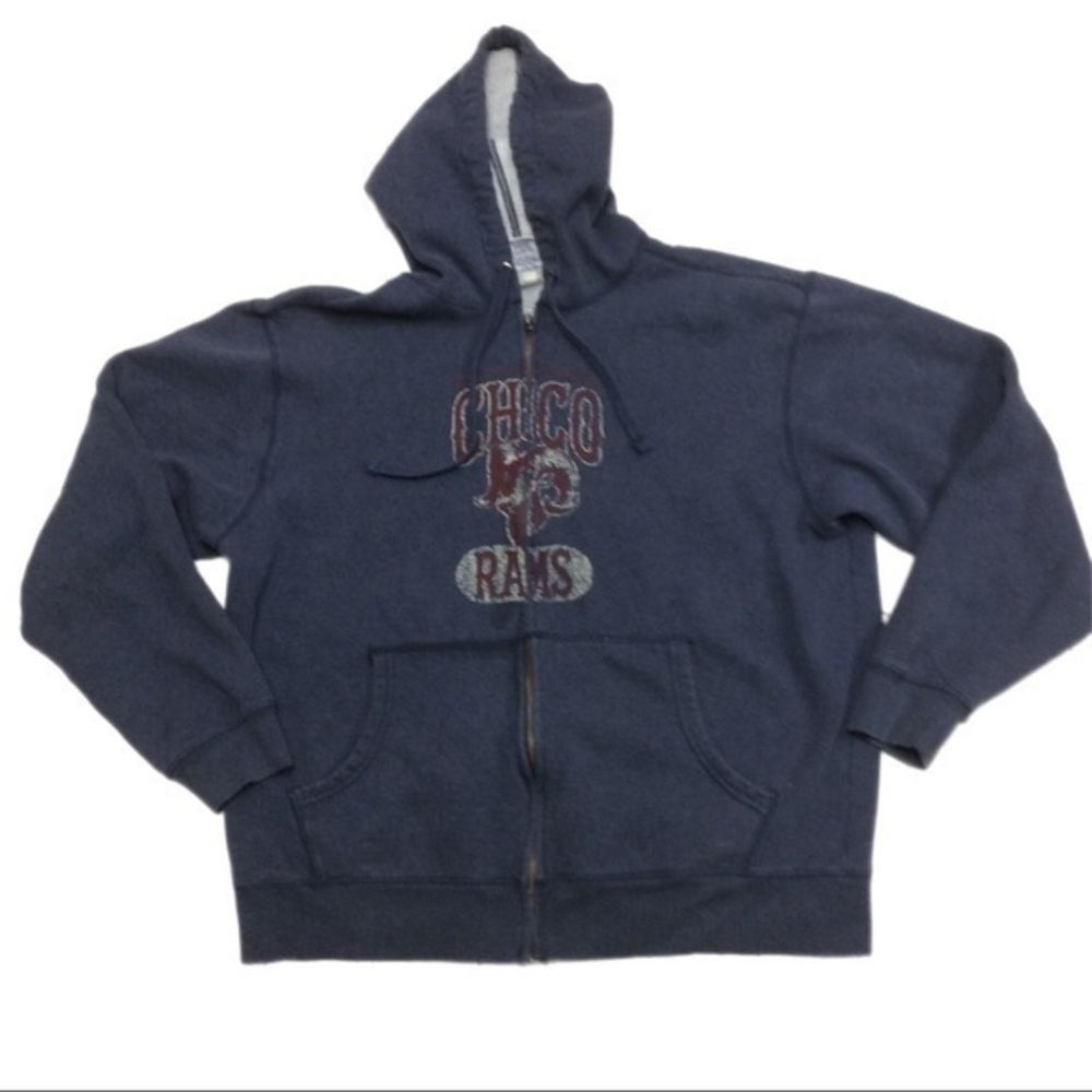 Old Navy Men’s Blue Full Zip Casual Cozy Hooded Sweatshirt,XLarge
